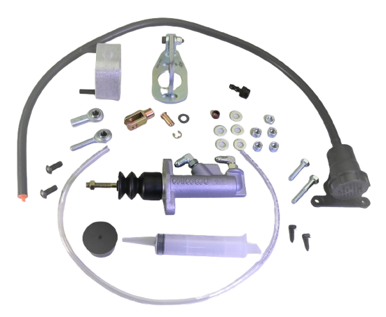 MDL LF Series 67-68 Mustang/Cougar Hydraulic Clutch Master Kit, .700" bore, Plastic Reservoir